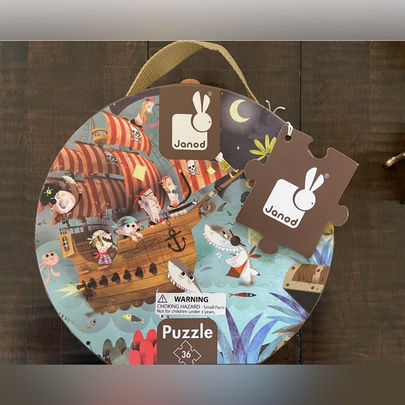 Janod Pirates Puzzle for Toddlers- Kids - 36 Pieces - Picture 1 of 4